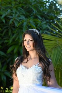 Gorgeous smiling bride